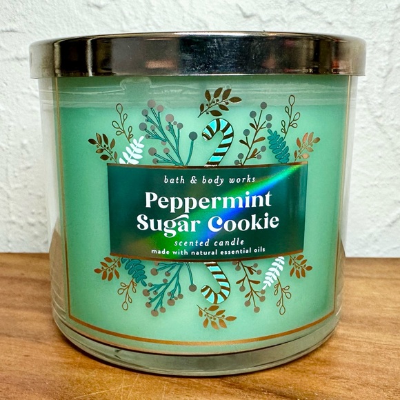 3 for $30-Bath & Body Works Peppermint Sugar Cookie Candle - Picture 2 of 13